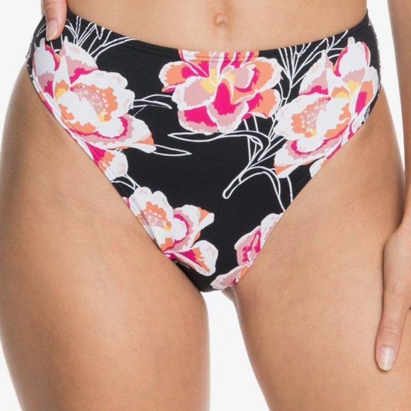 Roxy Printed Beach Classics High Waist High Leg Bikini Bottoms - Picture 1 of 5